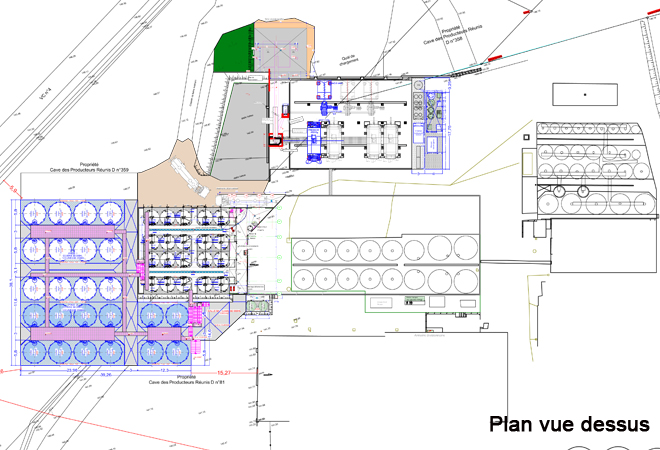 Extension Cave Nogaro Hauts de Montrouge bureau d’études vinicole INGEVIN Vue 1