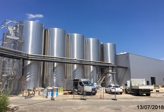 Modernisation de la cave coopérative de Buzet sur Baise maitrise d’oeuvre vinicole INGEVIN Vue 8