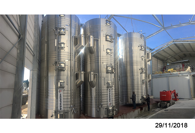 Restructuration cave cooperative d'ESTEZARGUES plan du projet maitrise d’oeuvre viticole INGEVIN vue 18