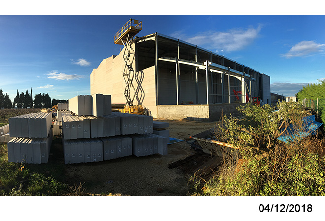 Restructuration cave cooperative d'ESTEZARGUES plan du projet maitrise d’oeuvre viticole INGEVIN vue 19